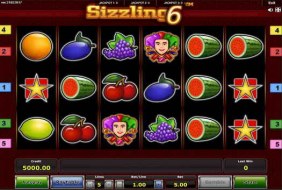 Sizzling 6  -  Novomatic